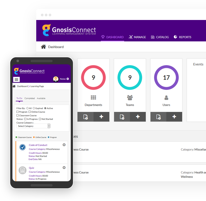 GNOSISCONNECT LEARNING MANAGEMENT SYSTEM